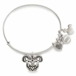 Best deal 🔔 Disney Alex & Ani Bracelet - Filigreed Mickey Icon Bangle - Silver ⌛
