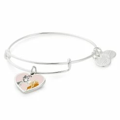 Best Pirce 😀 Disney Alex & Ani Bracelet - Lady And The Tramp - Silver 🤩