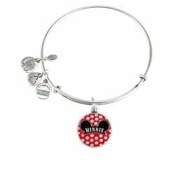 Cheapest ⭐ Disney Alex And Ani Charm Bracelet - Minnie Mouse Ear Hat - Silver 🌟