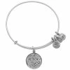 New 😍 Disney Alex And Ani Charm Bracelet - Elsa And Anna - Silver 🛒 -Disney Sales 7501055880482 3