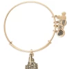 Discount 👍 Disney Alex & Ani Bracelet - Cinderella Castle Figural - Gold 😍 -Disney Sales dc29607