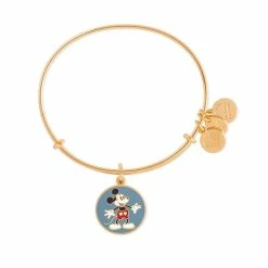 Deals 👏 Disney Alex And Ani Bracelet - Mickey Mouse Heart Shorts - Gold 💯