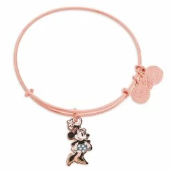 Coupon 👍 Disney Alex And Ani Bracelet - Minnie Mouse Figural Bangle - Rose Gold 🥰