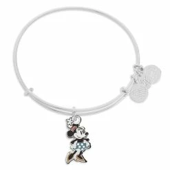Cheap 🛒 Disney Alex And Ani Bracelet - Minnie Mouse Figural Bangle - Silver 👍