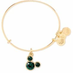 Flash Sale 🎉 Disney Alex And Ani Bracelet - Mickey Mouse Icon - Birthstone - Gold ✔️