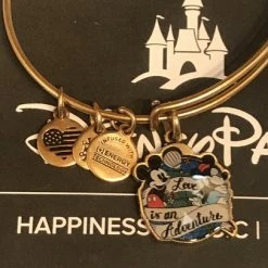 Outlet 😉 Disney Alex And Ani Bracelet - Love Is An Adventure - Gold 😍