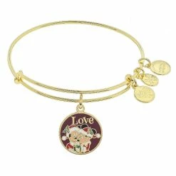 Best deal 😍 Disney Alex And Ani Bracelet - Santa Mickey And Minnie - Gold 👏