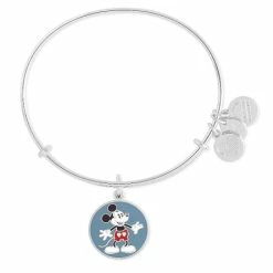 Best Sale ⌛ Disney Alex And Ani Bracelet - Mickey Mouse Heart Shorts - Silver 👏