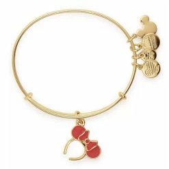 Outlet 😀 Disney Alex & Ani Bracelet - Minnie Mouse Ear Headband - Red 🥰