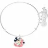 Hot Sale 🤩 Disney Alex & Ani Bracelet - Mickey Mouse With Pink Flamingo 🛒 -Disney Sales sc11793