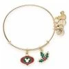 Best Pirce 🎉 Disney Alex & Ani Bracelet - 2022 Mickey Mouse 🔔 Christmas Bangle 😀 -Disney Sales scp15213875